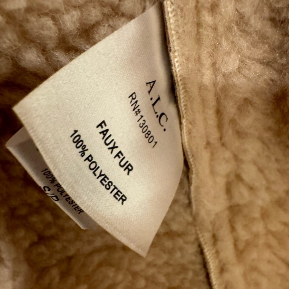 A.L.C. Sutton Faux Shearling Vest S - Picture 6 of 9